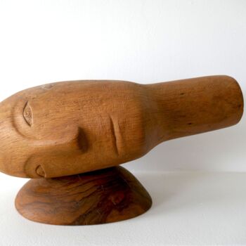 Sculpture intitulée "Tender memories" par Liquette-Gorbach, Œuvre d'art originale, Bois