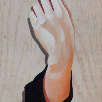 Painting titled "Knock knock" by Young Park, Original Artwork, Acrylic