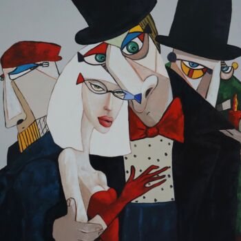 Pintura intitulada "Pretty Woman." por Ta Byrne, Obras de arte originais, Óleo