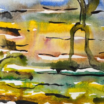 "Стихия настроения" başlıklı Tablo Юлия Антонюк tarafından, Orijinal sanat, Suluboya