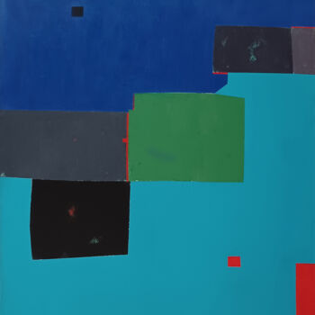 Malarstwo zatytułowany „Deep sea III” autorstwa Luis Medina, Oryginalna praca, Akryl Zamontowany na Drewniana rama noszy