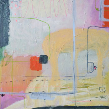 Malarstwo zatytułowany „Expressive Abstrakt…” autorstwa Natalya Volynska, Oryginalna praca, Akryl Zamontowany na Drewniana r…