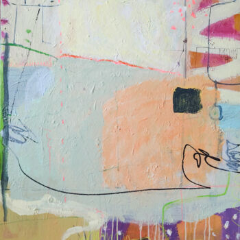 "Expressive Abstrakt…" başlıklı Tablo Natalya Volynska tarafından, Orijinal sanat, Akrilik Ahşap Sedye çerçevesi üzerine mon…