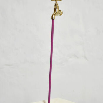 "Le liquide violet" başlıklı Heykel Yannick Bouillault tarafından, Orijinal sanat, Rezine