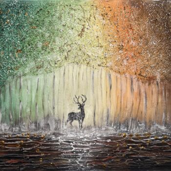 Ζωγραφική με τίτλο "Под кронами осени" από Julia Zimmermann, Αυθεντικά έργα τέχνης, Ακρυλικό