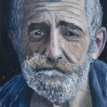 "Tête de vieillard" başlıklı Tablo Alexandre David Lejuez tarafından, Orijinal sanat, Akrilik Ahşap Sedye çerçevesi üzerine…