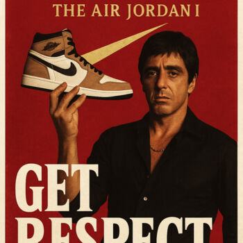 Druckgrafik mit dem Titel "respect" von Daveschloffi, Original-Kunstwerk, Digitaldruck Auf Plexiglas montiert