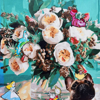 "My Wonderland and A…" başlıklı Tablo Bast tarafından, Orijinal sanat, Akrilik Ahşap Sedye çerçevesi üzerine monte edilmiş