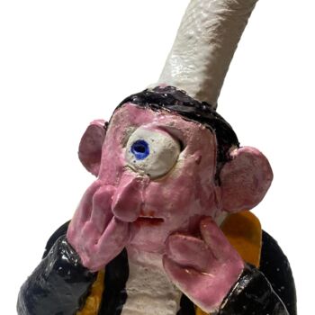 Sculpture titled "cycloudène 1" by Frob, Original Artwork, Ceramics