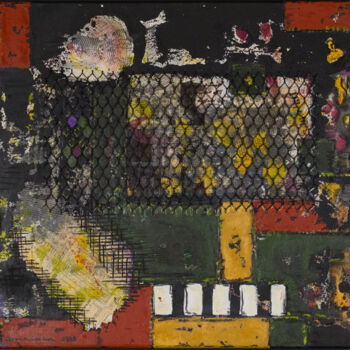 Malerei mit dem Titel "Captive Textures" von Daiana Bruj, Original-Kunstwerk, Acryl