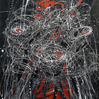 Картина под названием "The theory of chaos…" - Uladzimir Skryhanau, Подлинное произведение искусства, Акрил Установлен на ка…