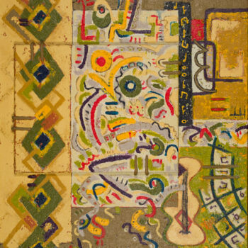 Malerei mit dem Titel "The Sound of Music" von Daiana Bruj, Original-Kunstwerk, Acryl