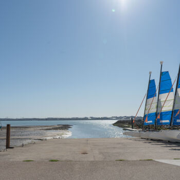 Fotografie getiteld "Chars à voile au Po…" door Coralie Dauzats, Origineel Kunstwerk, Digitale fotografie
