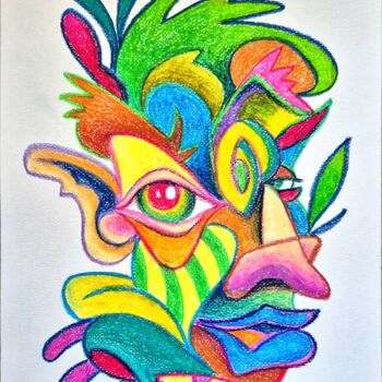 "Wilden" başlıklı Resim Art De Noé tarafından, Orijinal sanat, Pastel