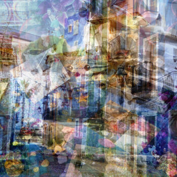Digitale Kunst getiteld "La infancia escribe…" door Elizaveta Fedorova, Origineel Kunstwerk, Digitale collage