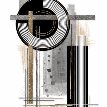 Painting titled "Horizont" by Lola Caracola, Original Artwork, 2D Digital Work