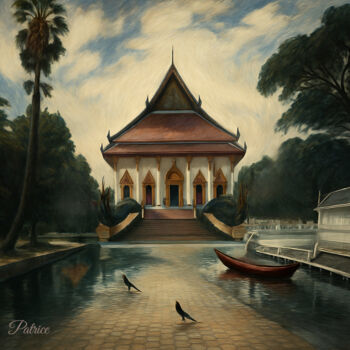 Отпечатки и Гравюры под названием "Water Temple at Daw…" - Patrick John Bennett (Patrice), Подлинное произведение искусства,…