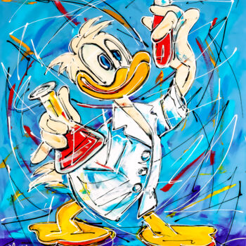 Malarstwo zatytułowany „Donald the Scientis…” autorstwa Mathias (1975), Oryginalna praca, Akryl