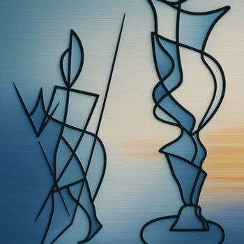 "Walk around the cas…" başlıklı Tablo Vielle Cerqinz tarafından, Orijinal sanat, Dijital Resim