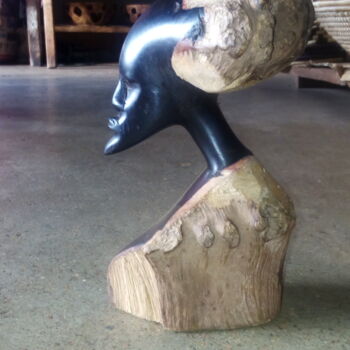 Sculpture titled "Oga- (Ebony wood)" by Ema Kato, Original Artwork, Casting