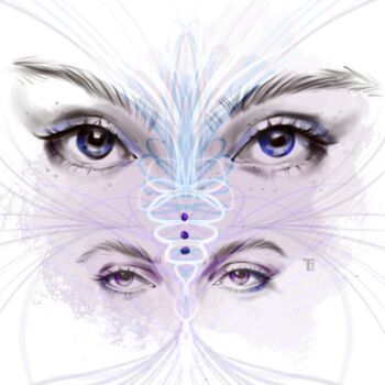 "Mystic Eyes Chakra…" başlıklı Dijital Sanat Tati Bugreeva tarafından, Orijinal sanat, Dijital Resim