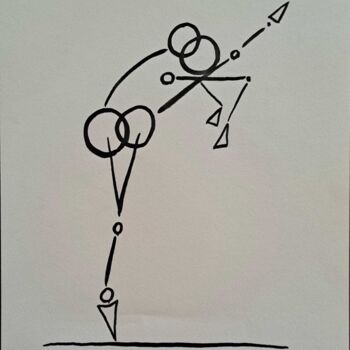 Drawing titled "metamorfosi 1 en ti…" by Italo Somma, Original Artwork, Ink