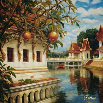 Printmaking titled "Pomegranate Abundan…" by Patrick John Bennett (Patrice), Original Artwork, Digital Photography