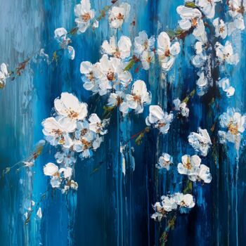 "White Blossom Digit…" başlıklı Dijital Sanat Mily Art tarafından, Orijinal sanat, Dijital Resim