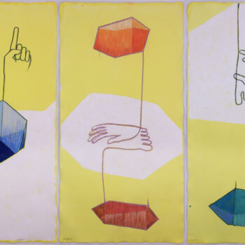 Картина под названием "Cómplices 6" - Jesus Tejedor, Подлинное произведение искусства, Акрил