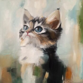 Peinture intitulée "Awaiting a Miracle" par Inna Agadullina, Œuvre d'art originale, Huile Monté sur Carton