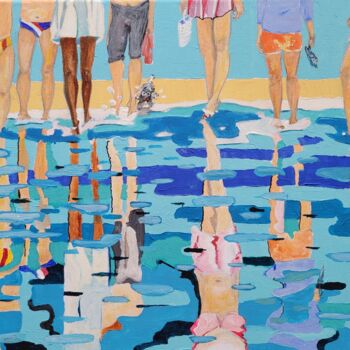 "Der Sommer geht wei…" başlıklı Tablo Kathrin Flöge tarafından, Orijinal sanat, Akrilik Ahşap Sedye çerçevesi üzerine monte…