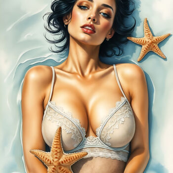 Arts numériques intitulée "Tide of Touch" par Jo Graetz, Œuvre d'art originale, Peinture numérique