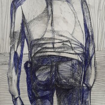 Dessin intitulée "#106" par Alexey Zhucovsky, Œuvre d'art originale, Stylo à bille