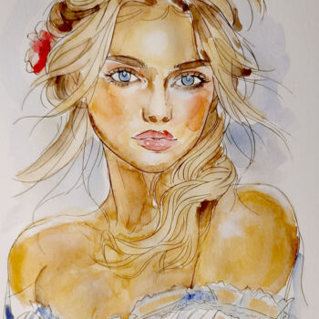 Painting titled "🎨Transparent Elegan…" by Armajay, Original Artwork, Watercolor