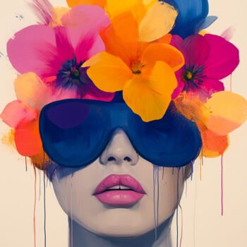 "Floral Armor – Bold…" başlıklı Baskıresim Tatiana Taner tarafından, Orijinal sanat, Dijital baskı