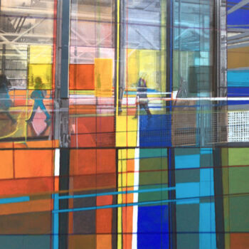 Peinture intitulée "REFLETS" par Edcha, Œuvre d'art originale, Acrylique