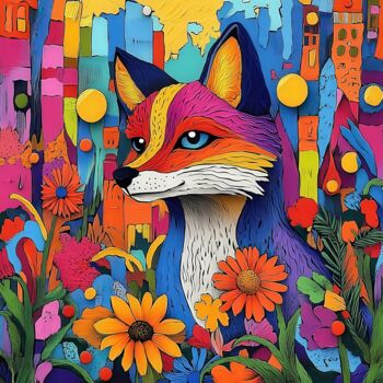 "The Urban Fox of Co…" başlıklı Dijital Sanat Natalia Kaminskaya tarafından, Orijinal sanat, 2D Dijital Çalışma