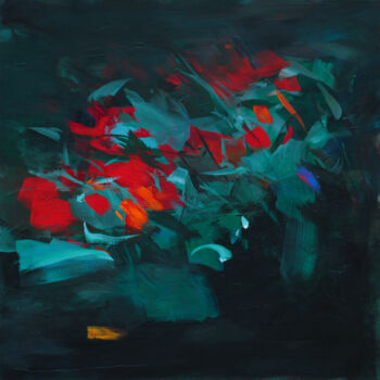 Peinture intitulée "Love that never fad…" par Ute Laum, Œuvre d'art originale, Acrylique Monté sur Châssis en bois