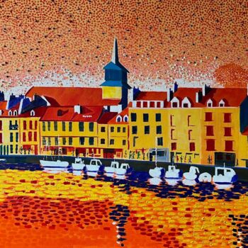 "PORT ORANGE" başlıklı Tablo Eric Guillory tarafından, Orijinal sanat, Petrol