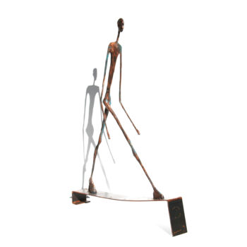 Γλυπτική με τίτλο "Marcheur - sculptur…" από Vanessa Renoux, Αυθεντικά έργα τέχνης, Μπρούντζος