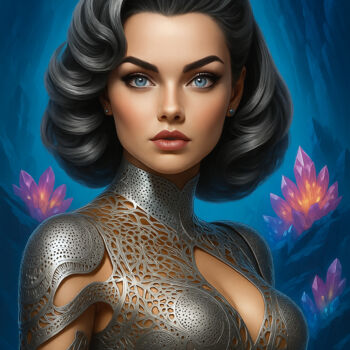 "CRYSTAL" başlıklı Tablo Vielle Cerqinz tarafından, Orijinal sanat, Dijital Resim