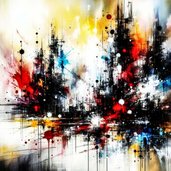 "Skyline Explosion…" başlıklı Tablo Lee Eggstein tarafından, Orijinal sanat, Akrilik