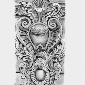 "🏛️ Elegance in Bas-R…" başlıklı Resim Armajay tarafından, Orijinal sanat, Karakalem