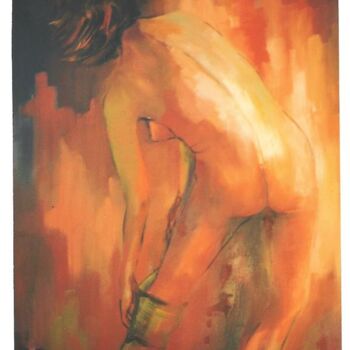 Peinture intitulée "Isabel : le temps d…" par Jacky Dumergue, Œuvre d'art originale, Huile