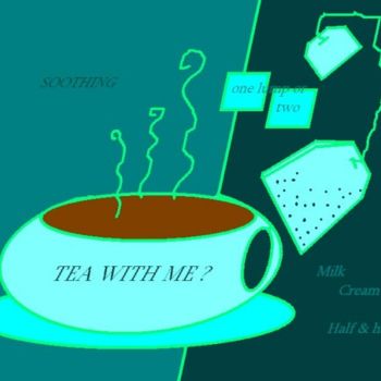 Digital Arts titled "t with me" by Connie M., Original Artwork, Digital Painting