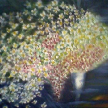 Peinture intitulée "les fleurs languiss…" par Auracelie Wall, Œuvre d'art originale