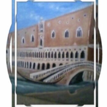 Peinture intitulée "le palais des doges…" par Auracelie Wall, Œuvre d'art originale