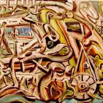 Painting titled "Cogito, ergo sum" by Leonardus Aarts, Original Artwork