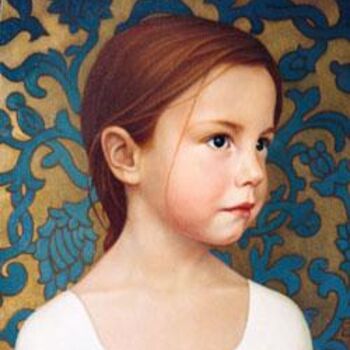 Painting titled "Petekind 2" by Ellen De Groot, Original Artwork, Oil