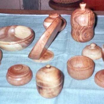 Sculpture titled "pièces tournées" by Christian Boivin, Original Artwork